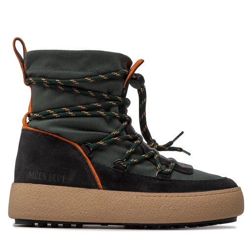 Bottes De Neige Moon Boot Mtrack Slip-On Sport 24400300003 Khaki/Orange – Image 2