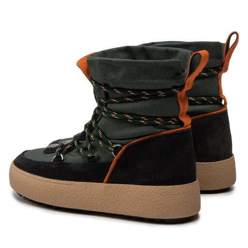 Bottes De Neige Moon Boot Mtrack Slip-On Sport 24400300003 Khaki/Orange – Image 3