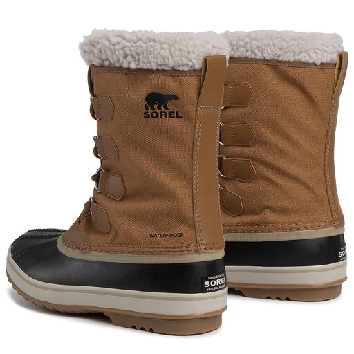 Bottes De Neige Sorel 1964 Pac Nylon NM3487 Camel Brown/Black 224 – Image 3
