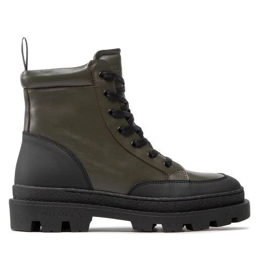 Bottes Les Deux Tanner Mid-Top Leather Sneaker LDM820022 Olive Night/Black – Image 2