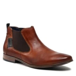 Bottines Chelsea Bugatti 315-93160-4000-6300 Cognac