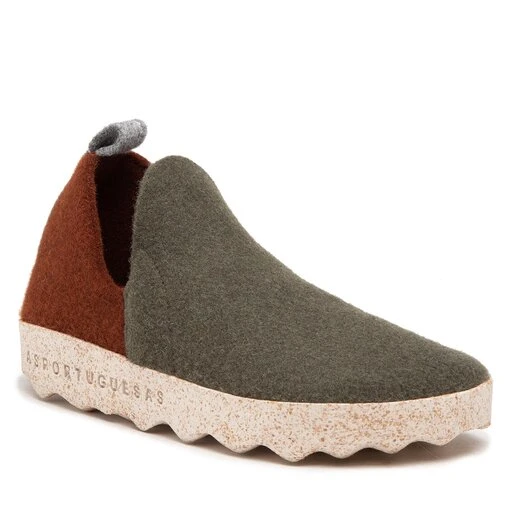 Chaussures Basses Asportuguesas City P018089003 M.Gree/Brw/Conc