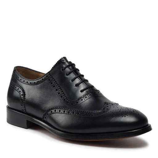 Chaussures Basses Lord Premium Brogues 5501 Black L01