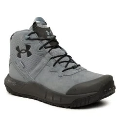 Chaussures De Trekking Under Armour Ua Mg Valsetz Mid Lthr Wp 3024334-101 Gry/Gry