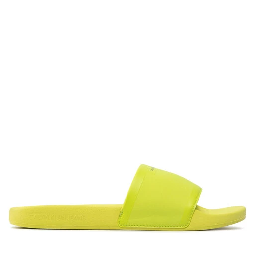 Mules / Sandales De Bain Calvin Klein Jeans Slide Neoprene YM0YM00447 Safety Yellow ZAA – Image 2