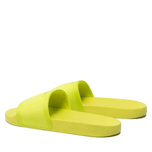 Mules / Sandales De Bain Calvin Klein Jeans Slide Neoprene YM0YM00447 Safety Yellow ZAA – Image 3