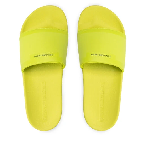 Mules / Sandales De Bain Calvin Klein Jeans Slide Neoprene YM0YM00447 Safety Yellow ZAA – Image 5