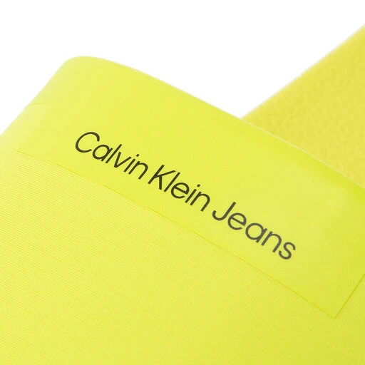 Mules / Sandales De Bain Calvin Klein Jeans Slide Neoprene YM0YM00447 Safety Yellow ZAA – Image 6