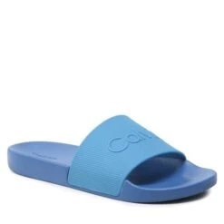 Mules / Sandales De Bain Calvin Klein Pool Slide Rubber HM0HM00636 Ultra Blue C66