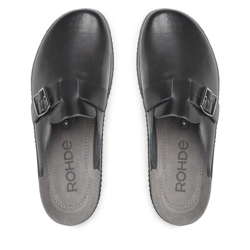 Mules / Sandales De Bain Rohde 1970 Black 90 – Image 4