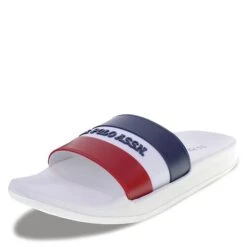 Mules / Sandales De Bain U.S. Polo Assn. Gavio GAVIO002A FLAG WHI