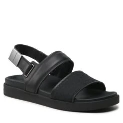 Sandales Calvin Klein Back Strap Sandal Mono Jq HM0HM00970 Black Mono Jacquard 0GK