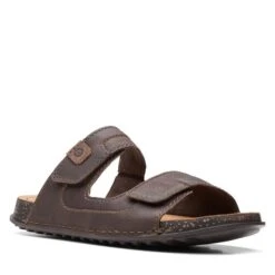 Sandales Clarks Crestview Easy 26165188 Dark Brown Lea