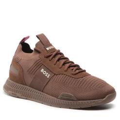 Sneakers Boss Titanium 50470596 10232616 01 Open Brown 245