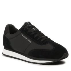 Sneakers Calvin Klein Jeans Retro Runner Wingtip Mix YM0YM00620 Black BDS