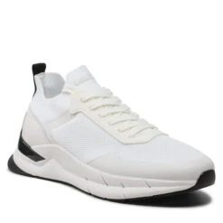 Sneakers Calvin Klein Low Top Lace Up Mix HM0HM00918 White/Black 0K9
