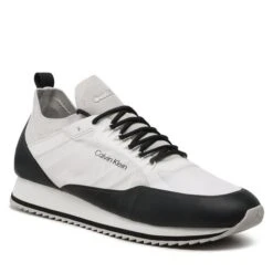 Sneakers Calvin Klein Low Top Lace Up Nylon HM0HM00921 White/Black 0K9