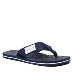 Tongs Calvin Klein Jeans Beach Sandal Woven Patch YM0YM00657 Rich Navy C7I